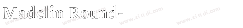 Madelin Round字体转换